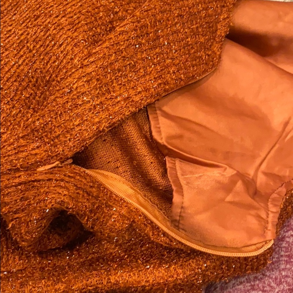 • Rust Orange Jumpsuit with Pockets • - Picture 7 of 8